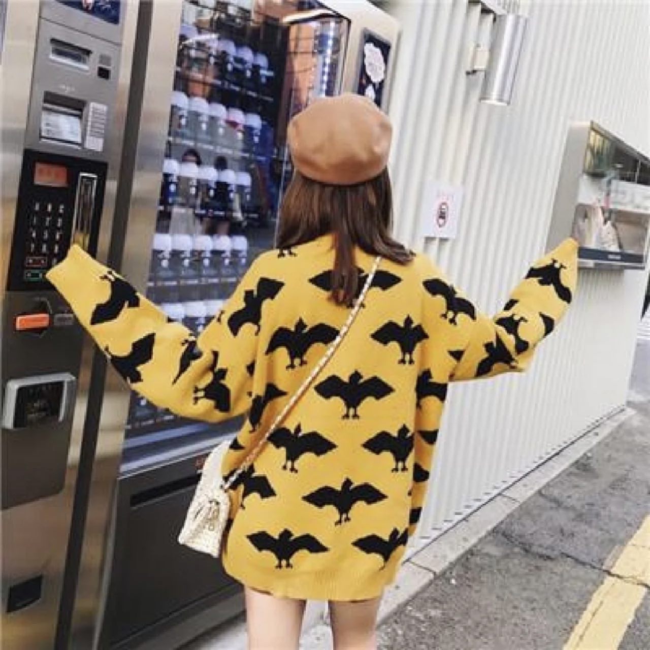 99新 GUCCI/古驰 积分-188汤/P205944643/满印 logo毛衣 M码