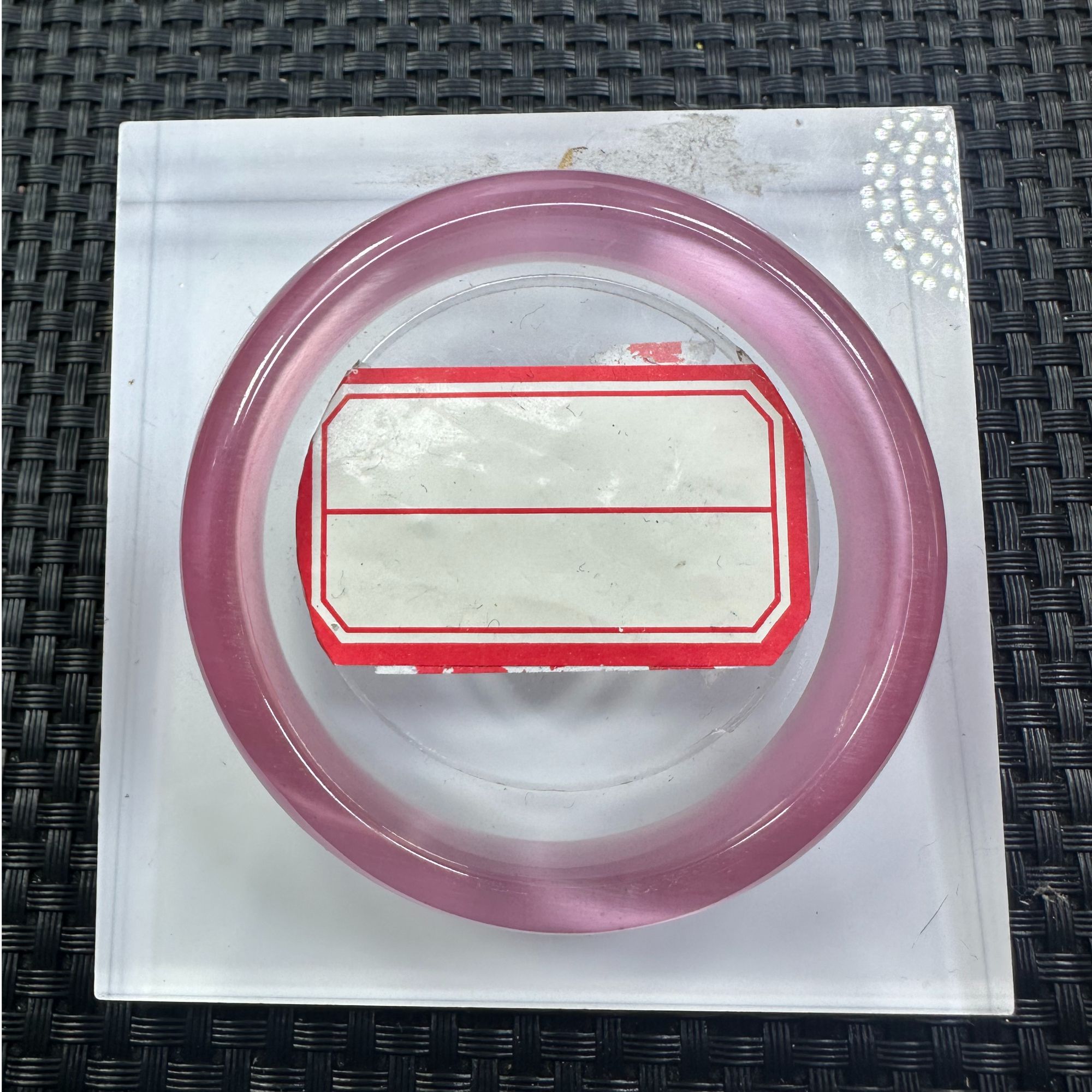 粉色猫眼手镯随机发一X39