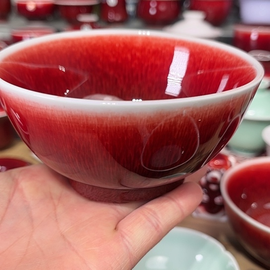 景德镇陶瓷郎红碗