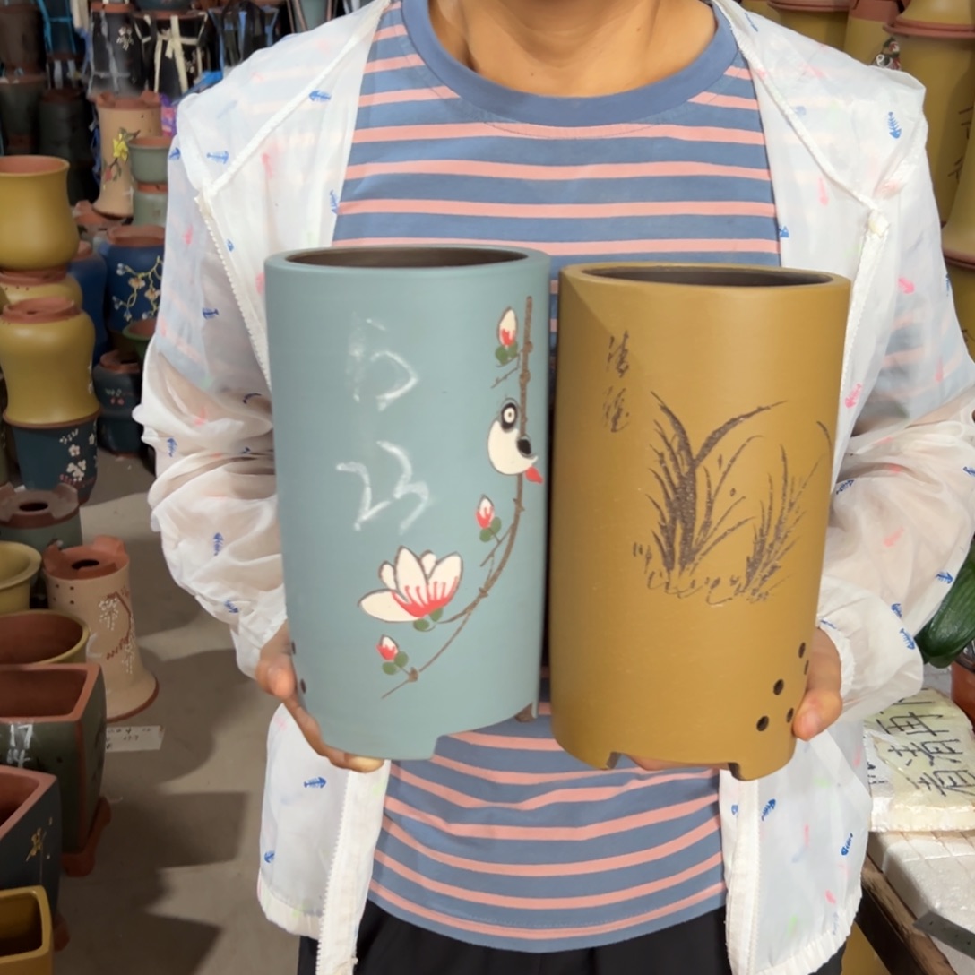 宜兴川阁紫砂花盆