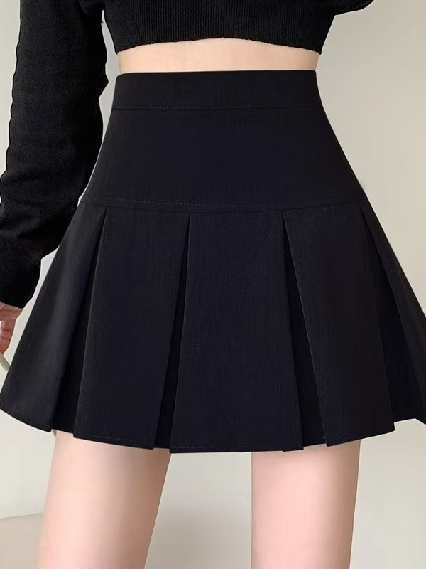 A151~A200百褶裙春夏2025款学院风百搭显瘦小个子高腰大码夏季A字