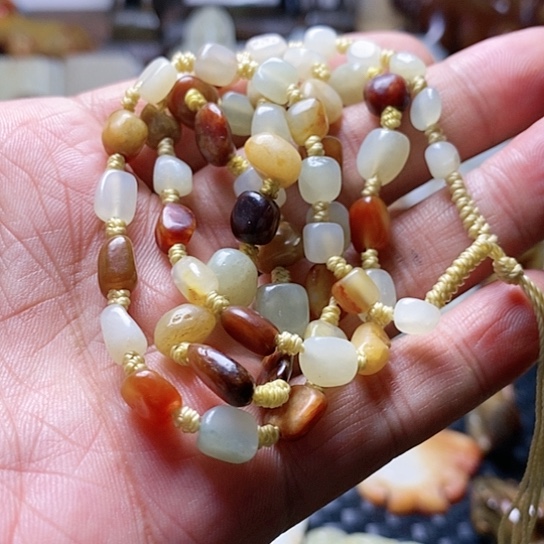 和田玉手链未镶嵌恩