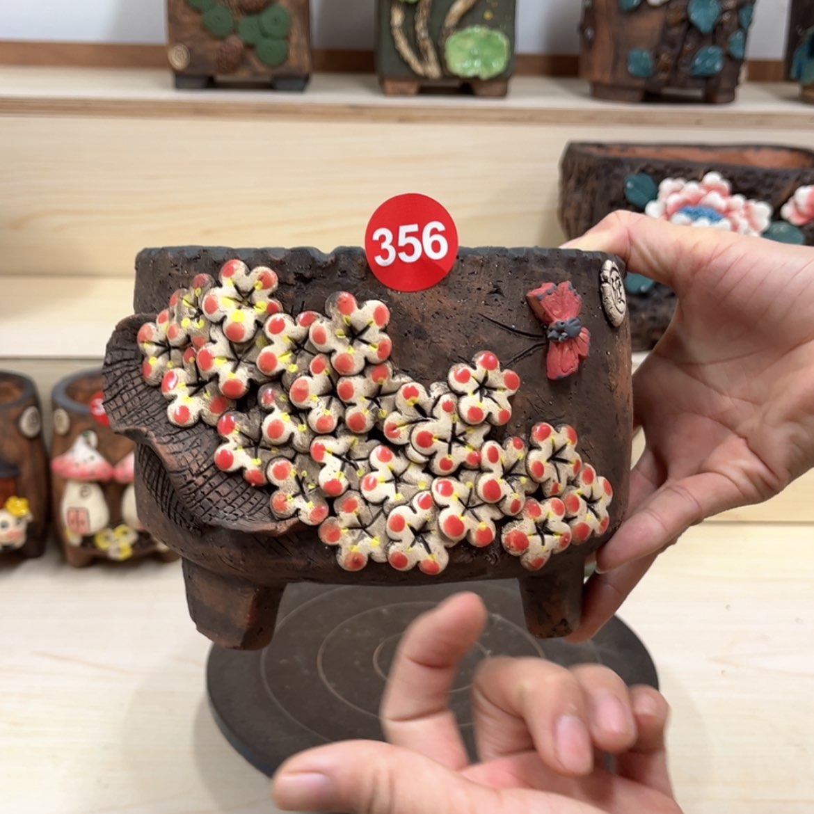 【闪购商品】紫砂花盆356微瑕号内口14.5外高13