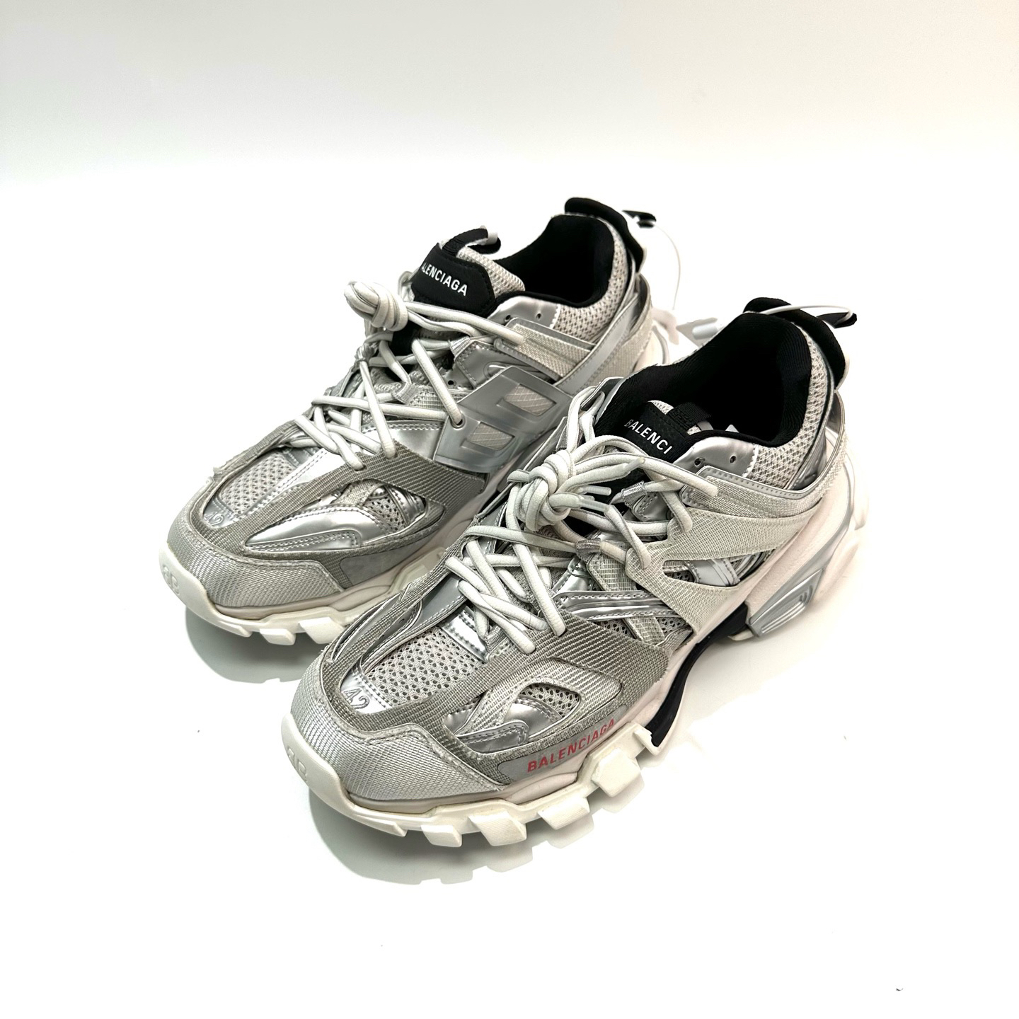 99新 Balenciaga/巴黎世家 43码 银色Track1.0老爹鞋bl0236