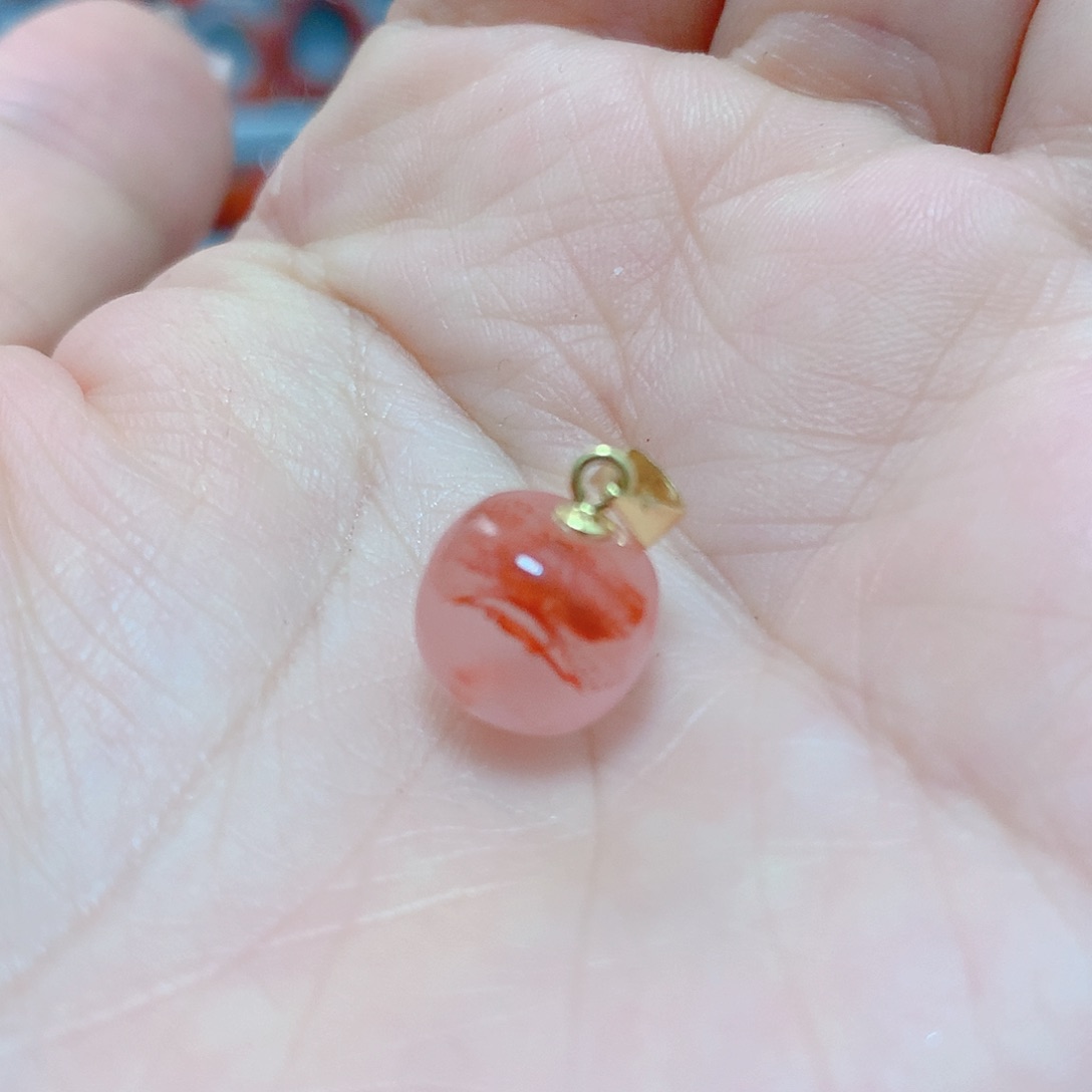 南红玛瑙吊坠(不含链)银S925镶嵌
