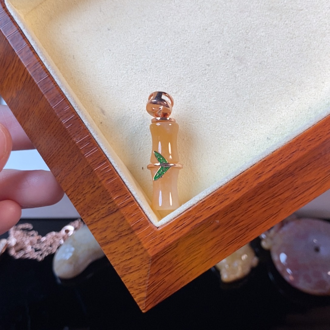 硅化珊瑚（珊瑚玉）未镶嵌颈饰15