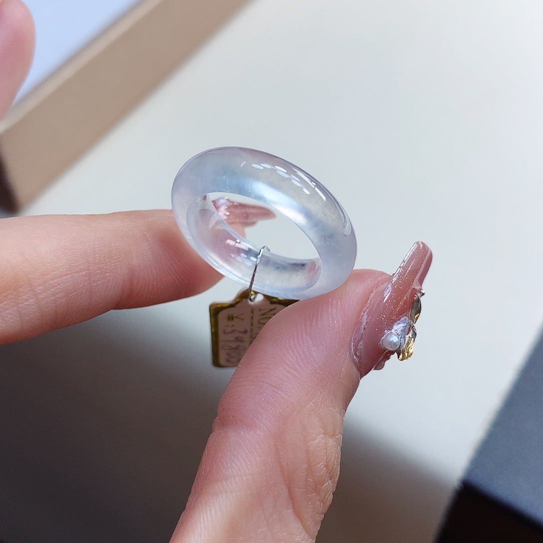 翡翠未镶嵌戒指13号