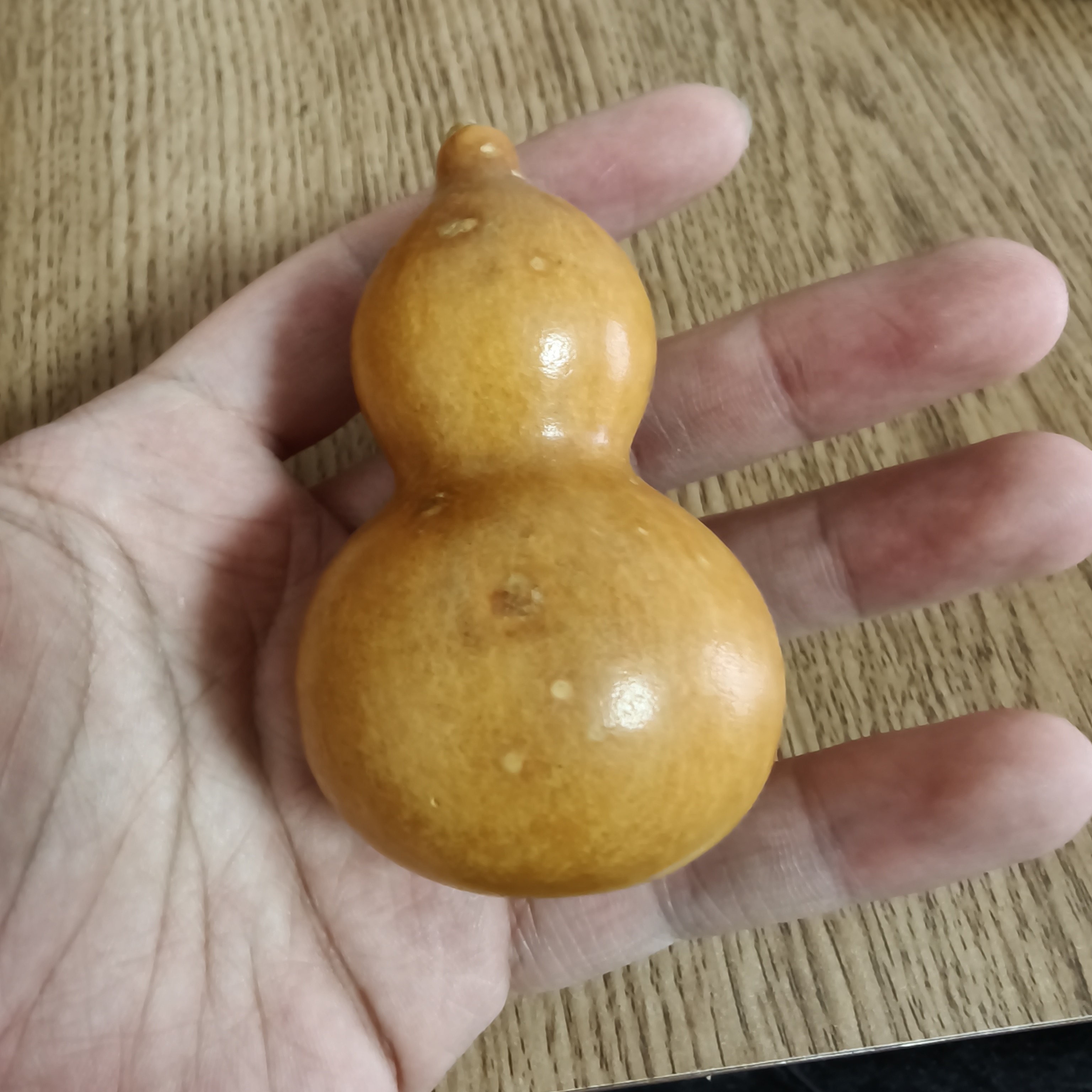 天然小葫芦手把件带龙头文玩盘玩绕指柔手捻易包浆男女款解压