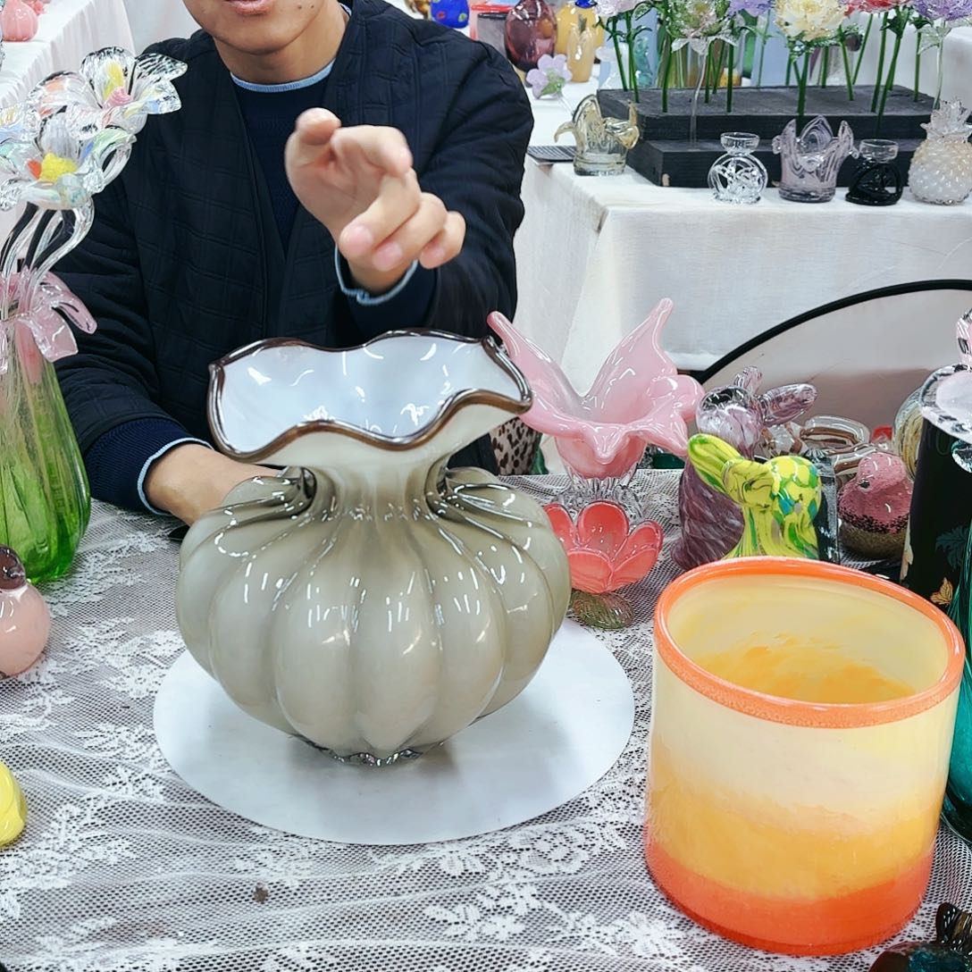 安妮家居琉璃花瓶摆件