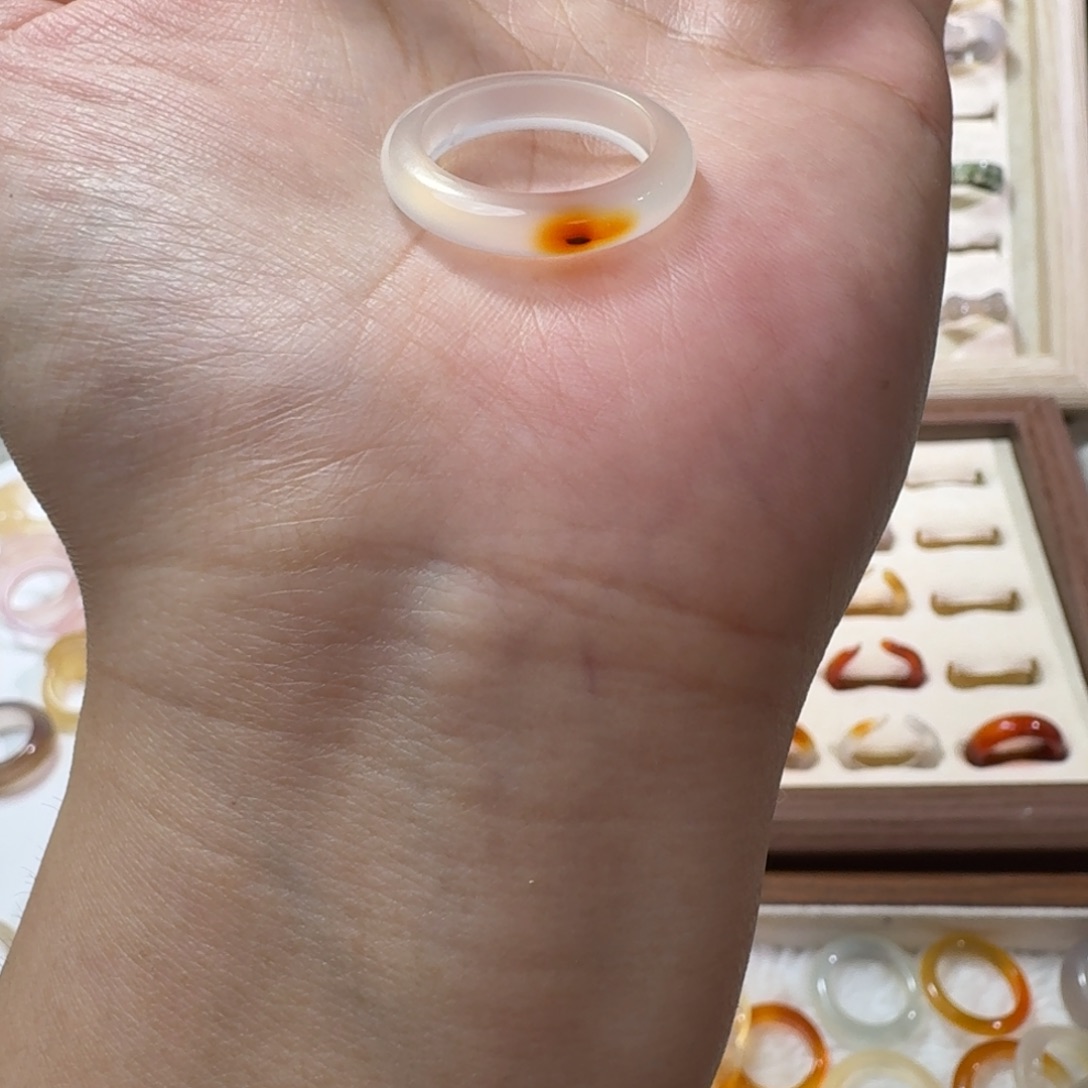 未镶嵌戒指玛瑙/玉髓928港16微瑕福利不退换限一单