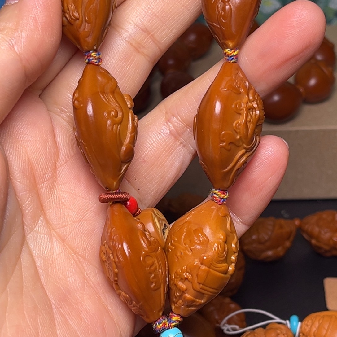 大***子橄榄核手串/手链风景无相