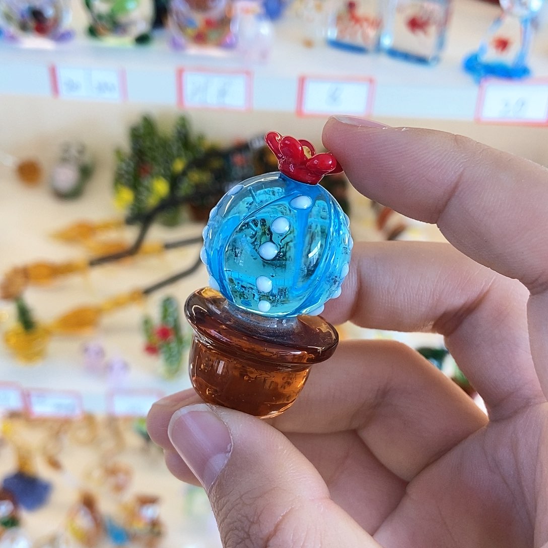 琉璃手工艺品仙人掌