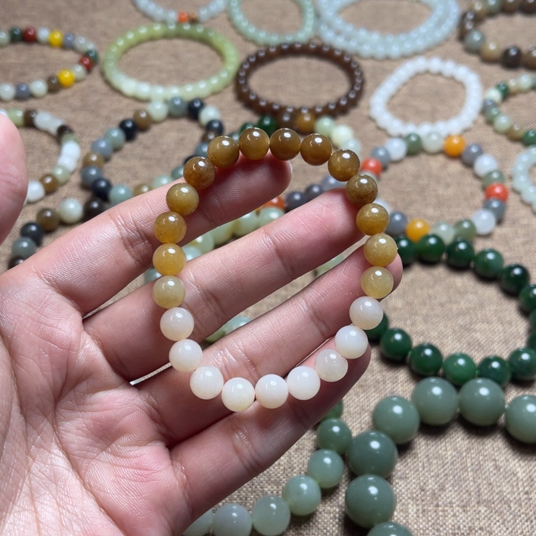 和田玉未镶嵌手链