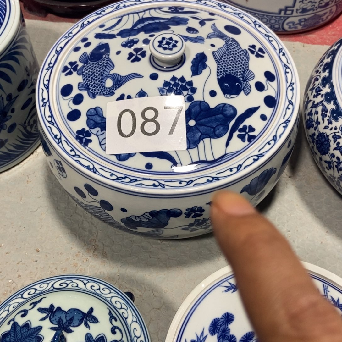 瓷片景德镇陶瓷罐087