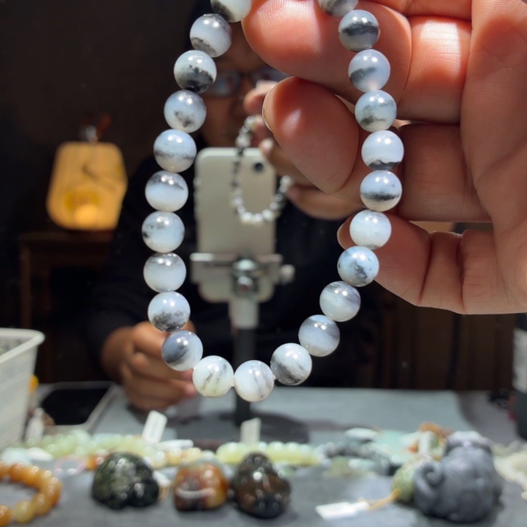 和田玉未镶嵌手链