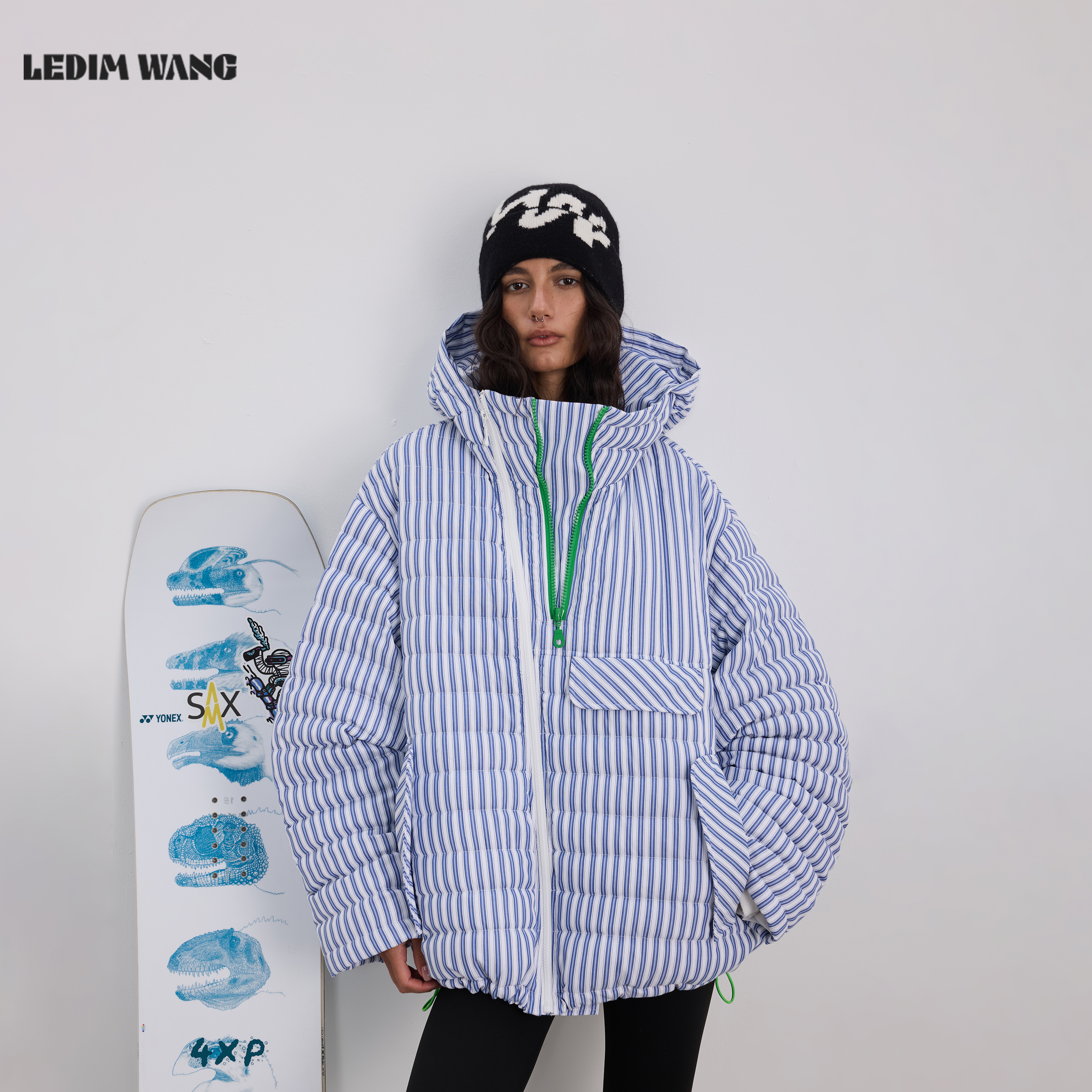 LEDIM WANG解构龟背排骨羽绒服