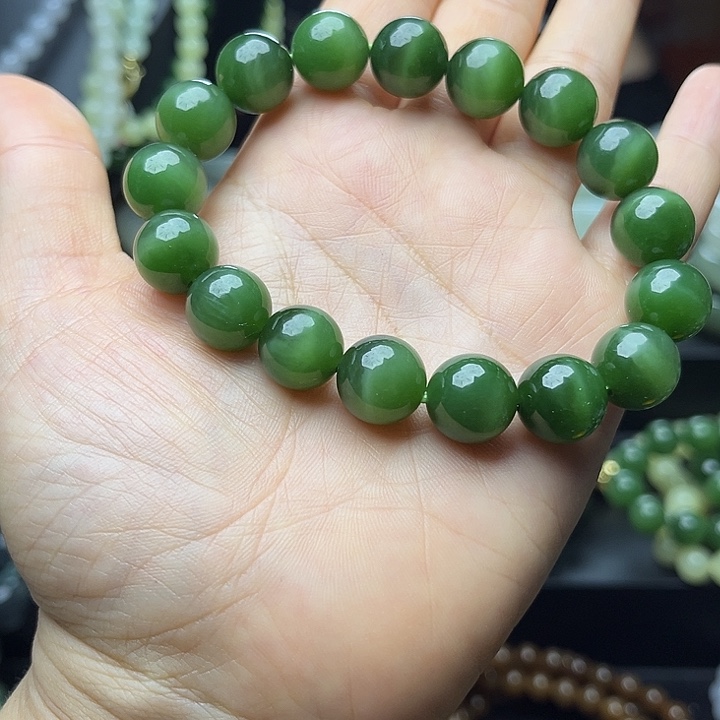 和田玉未镶嵌手链