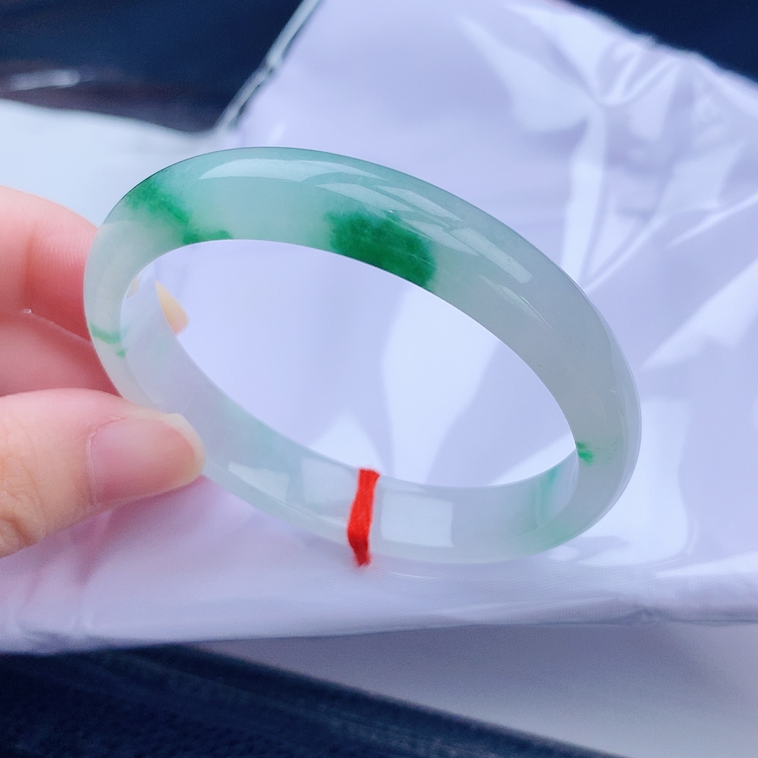 翡翠未镶嵌手镯缅甸天然翡翠a货手镯