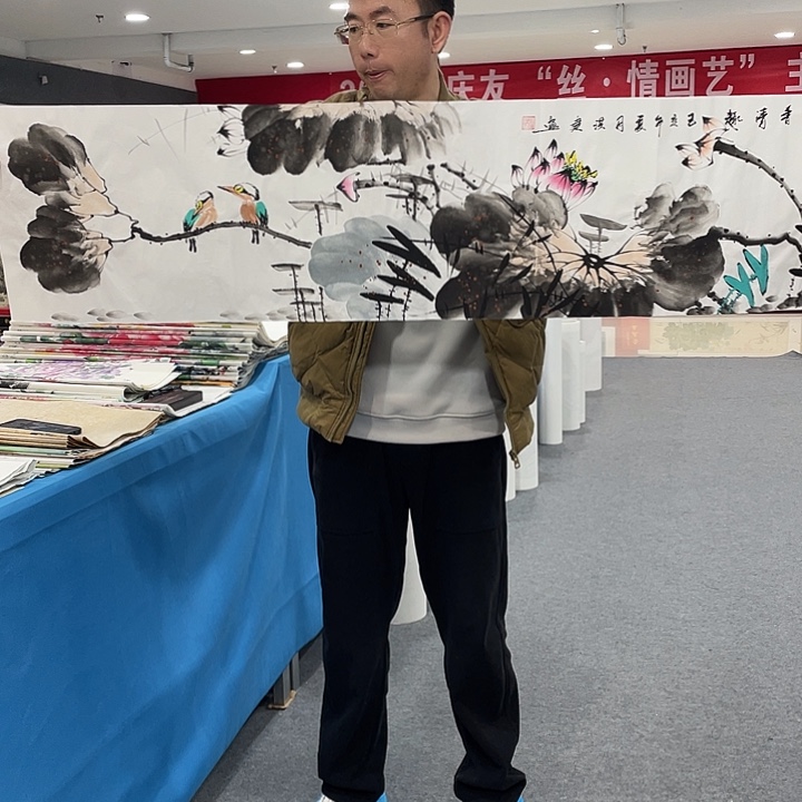 国画今天上午国画作品展示