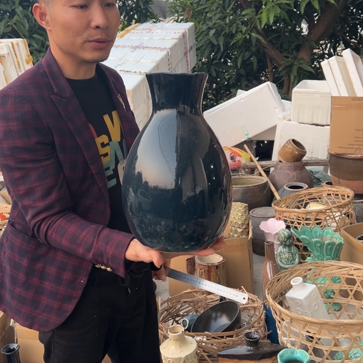 瓶高度35厘米口径10厘米微瑕捡漏摩擦划痕