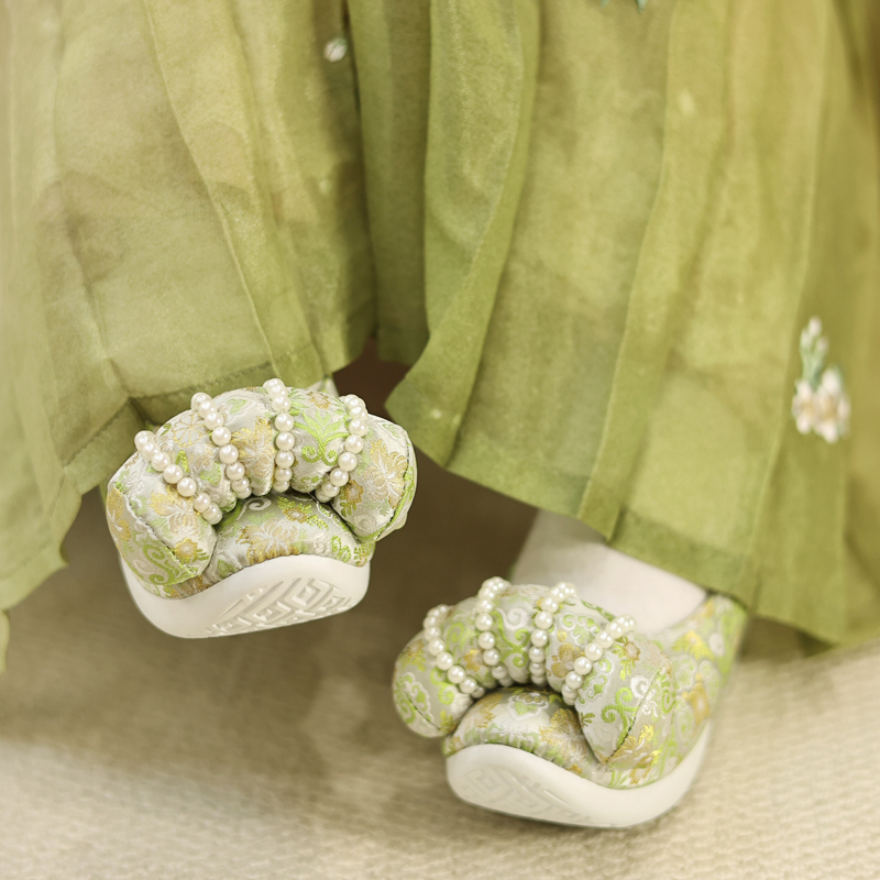 江南朱记【青隐】系列 原创云头鞋五云头登云履高跟7cm汉服鞋子