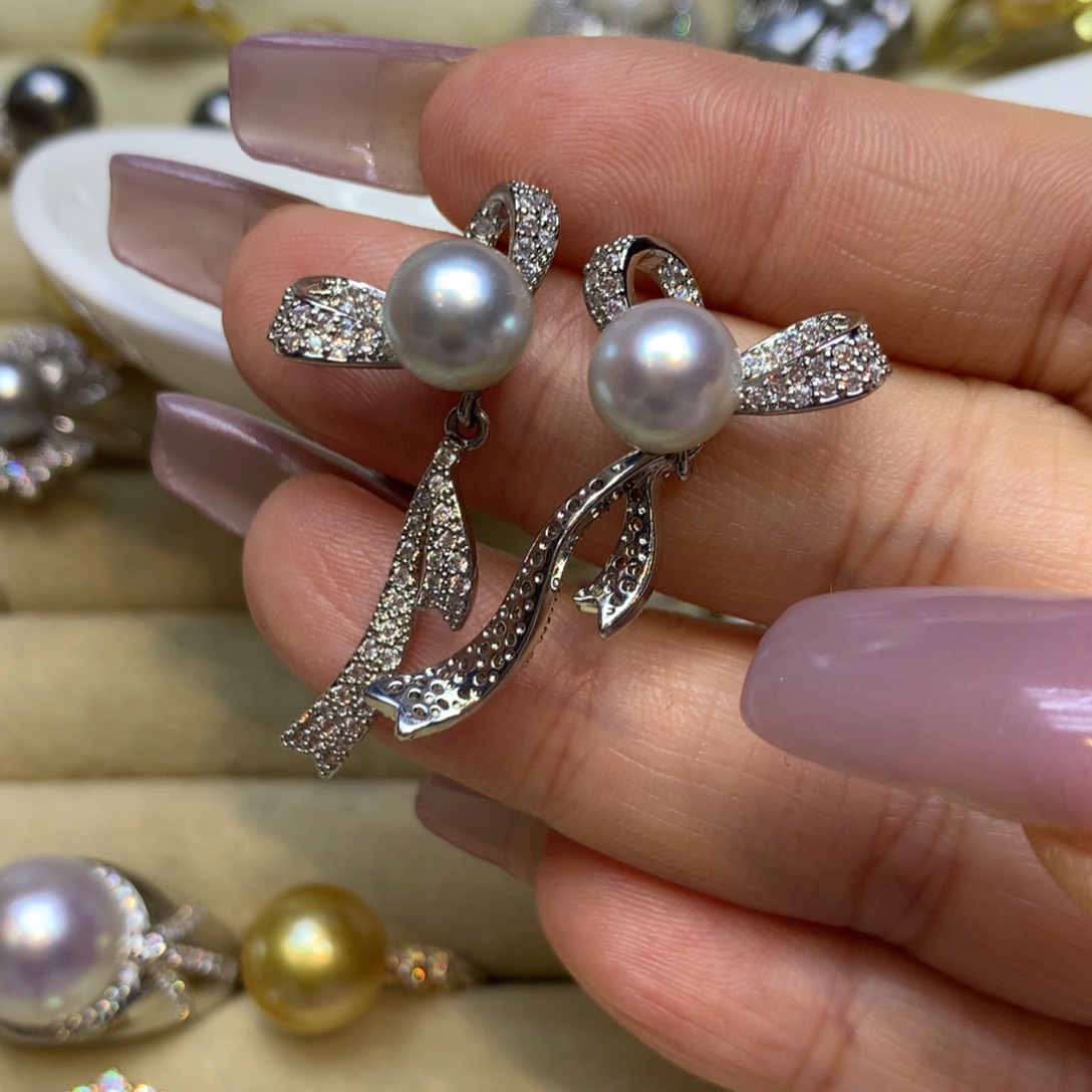 未镶嵌耳饰海水珍珠