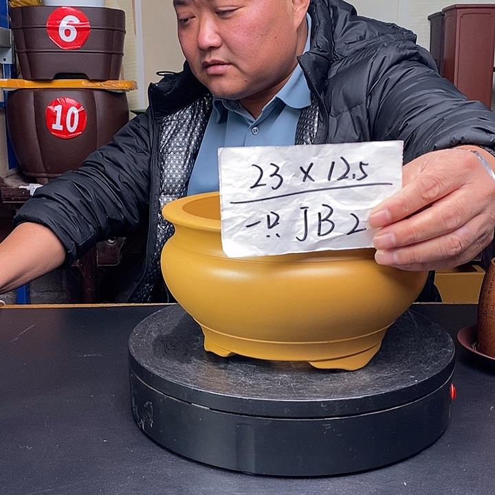 紫砂花盆货号一只JB2