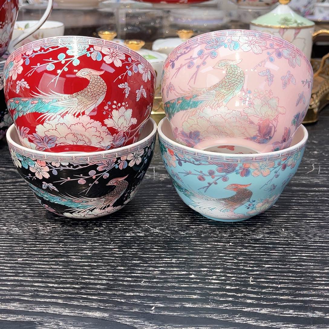 骨瓷饭碗4个/////