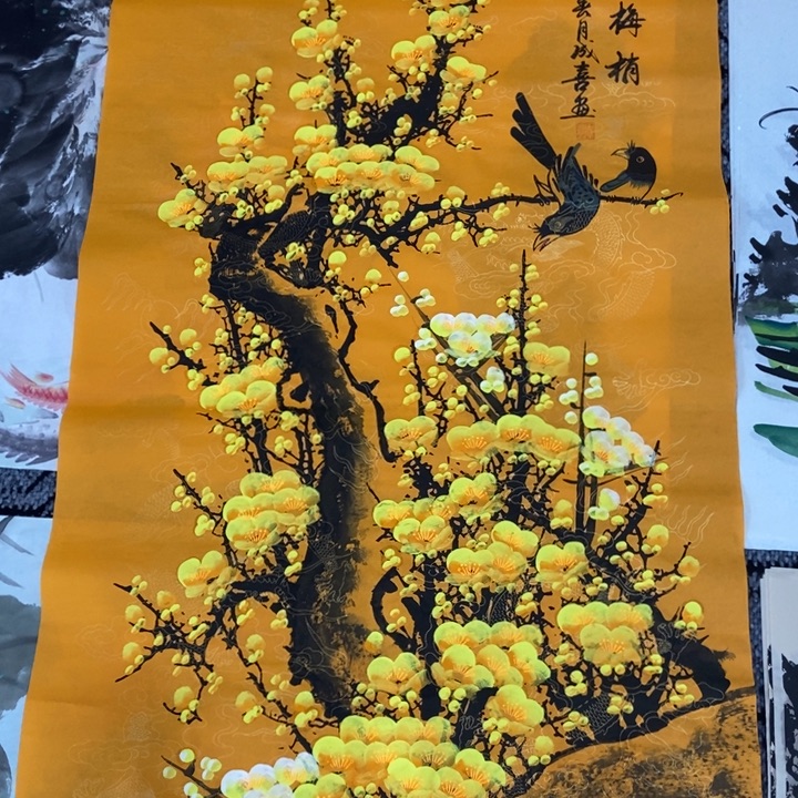 枕书斋画廊的直播间