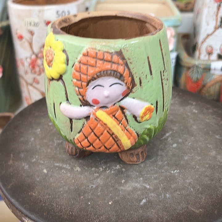 紫砂花盆粗陶材质多肉花盆