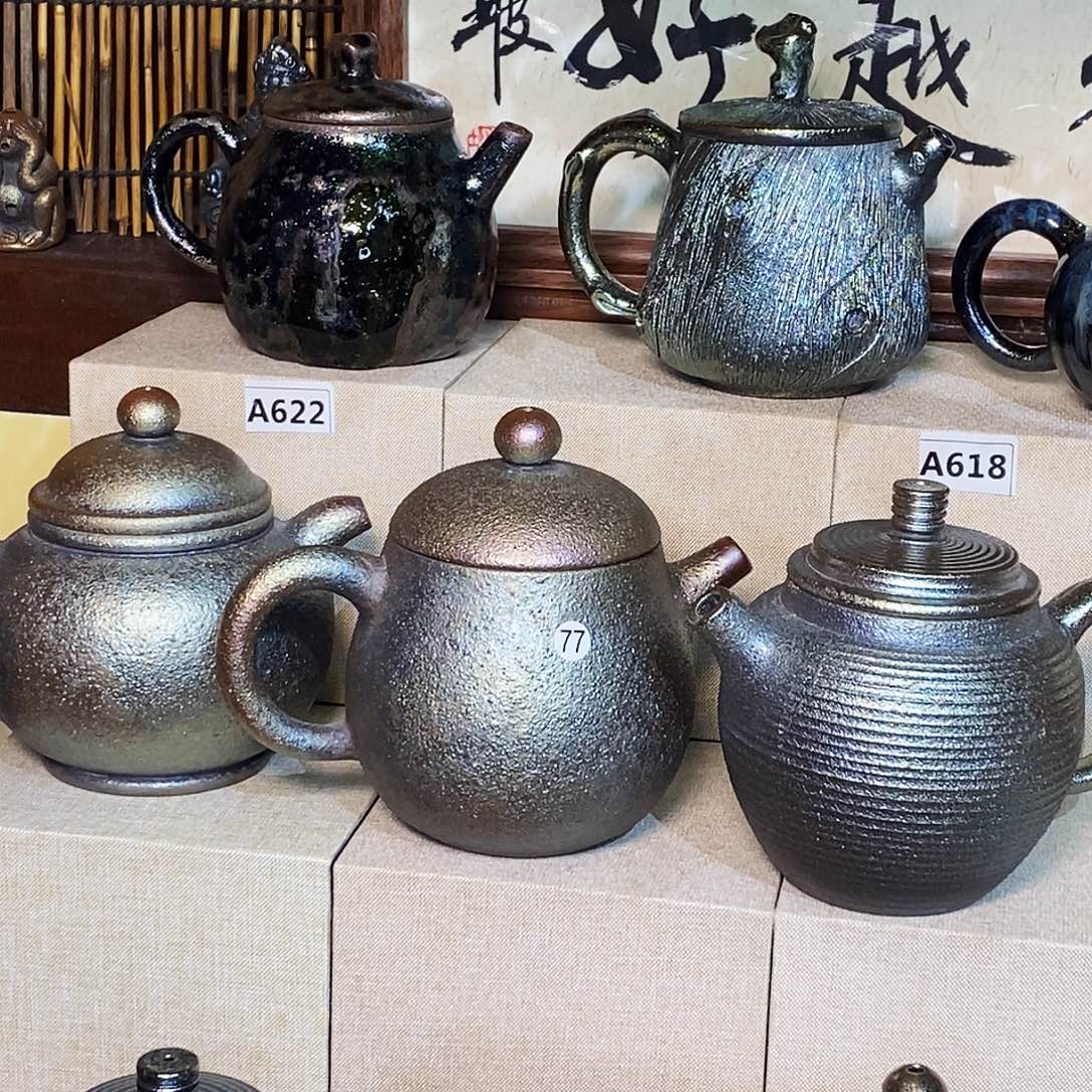 *****杯云南建水紫陶柴烧三个大壶
