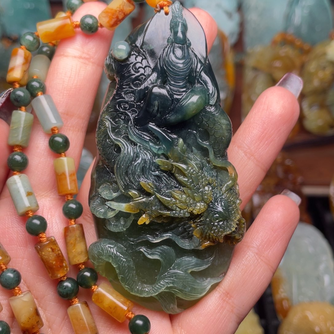 蛇纹石玉颈饰未镶嵌h***y