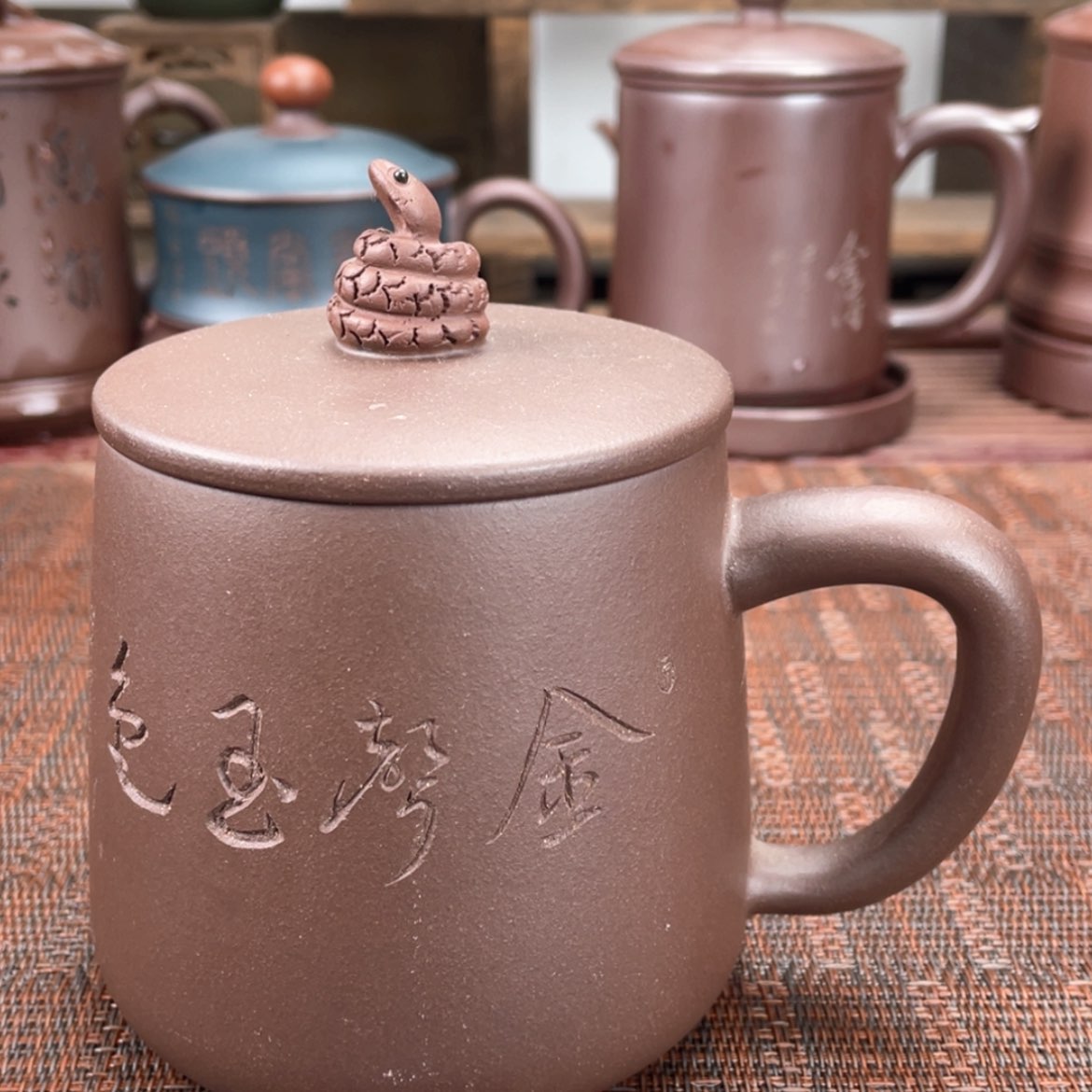 【闪购商品】紫砂茶杯宜兴原矿紫砂盖杯微瑕