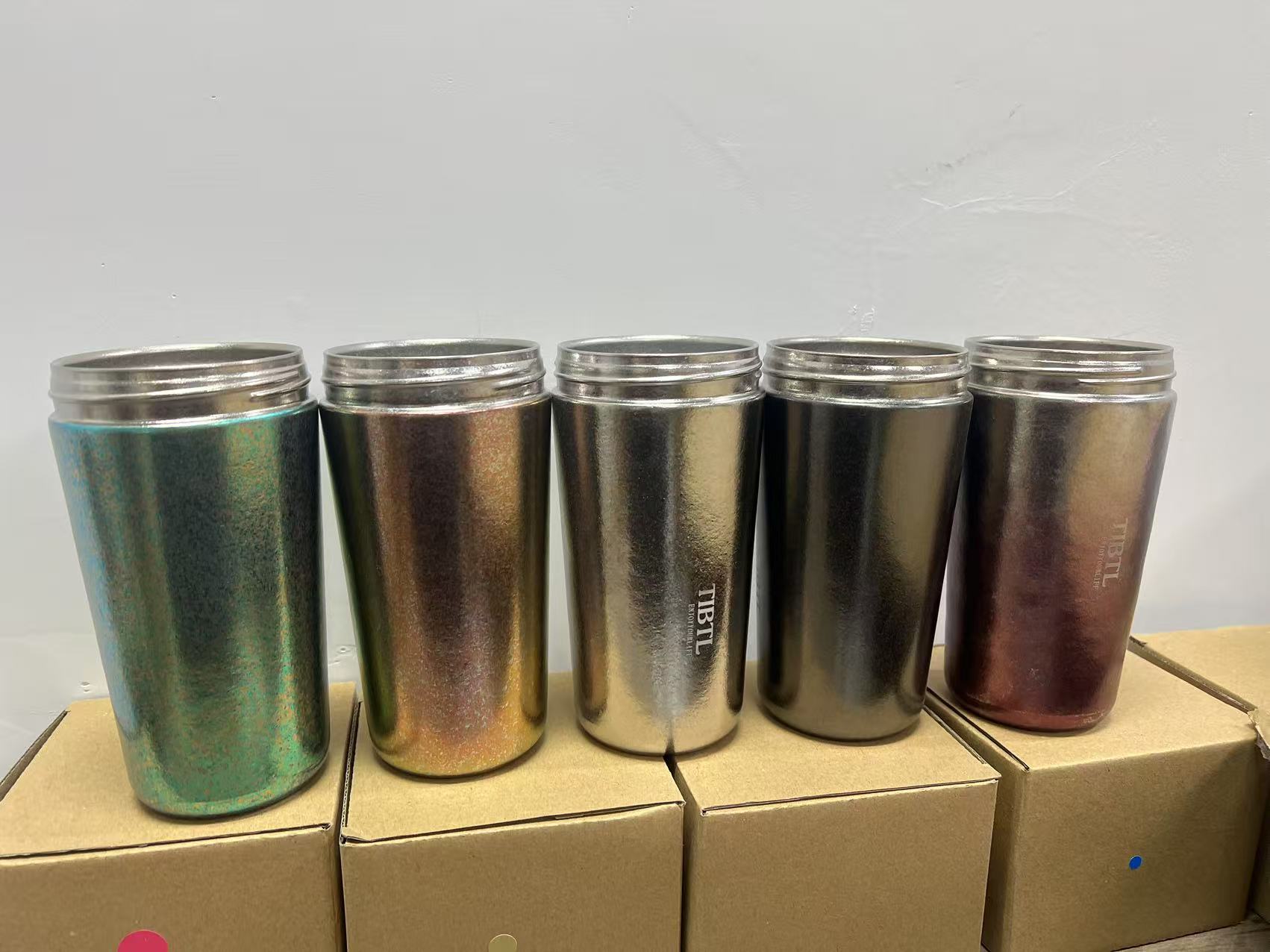 《瑕疵保温500ml咖啡杯体》双层纯钛加厚户外居家奶茶创意茶杯