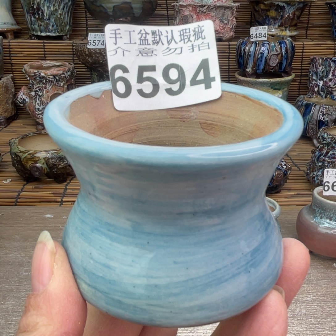 手工花盆默认瑕疵完美者勿拍