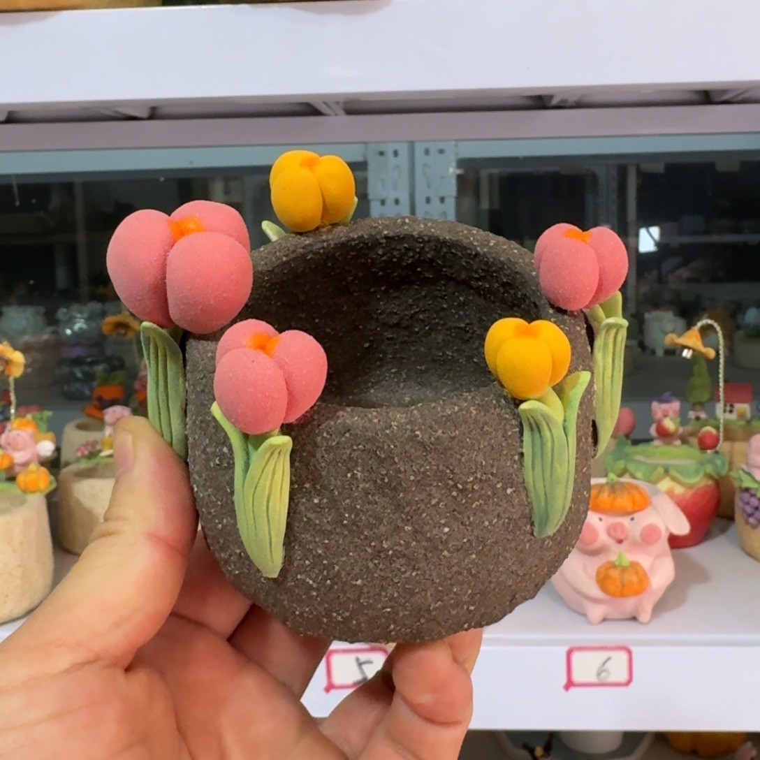 厂家直销手工花盆摆件