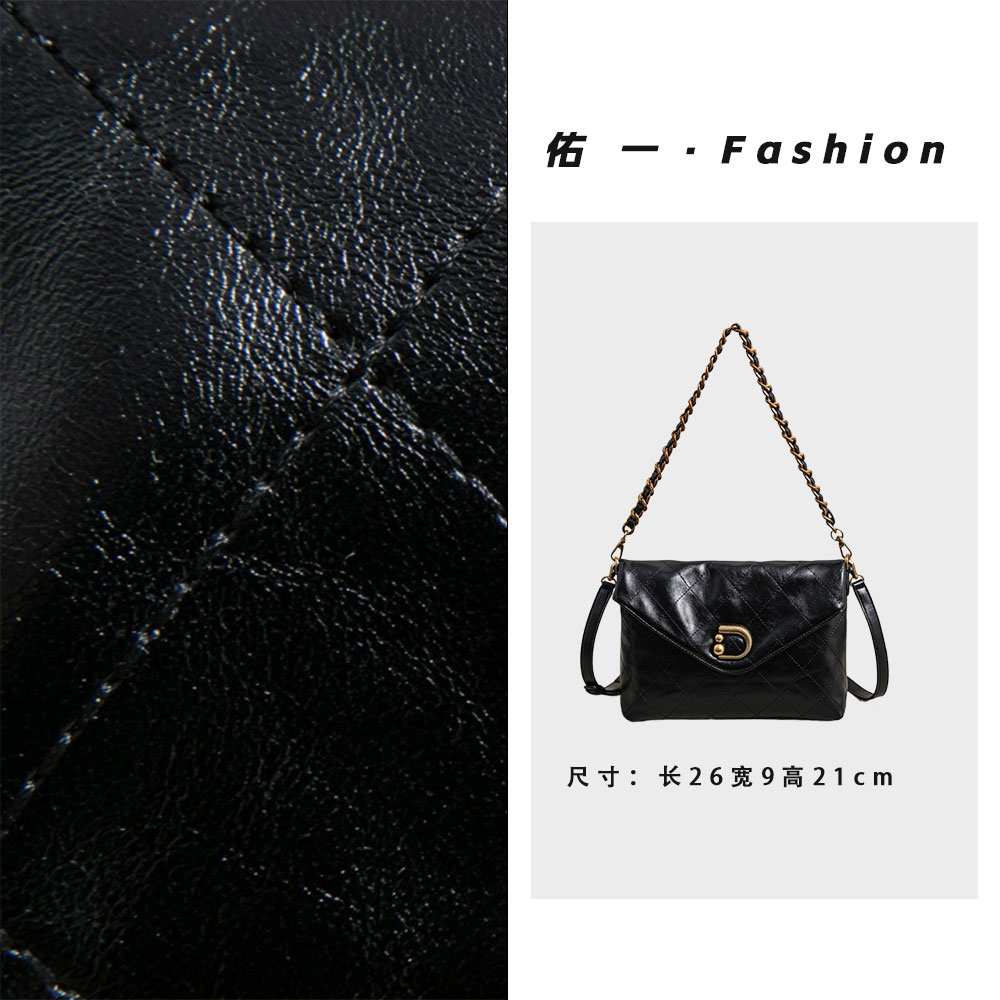 【工厂直销】SK-93121-黑色轻奢时尚百搭女包