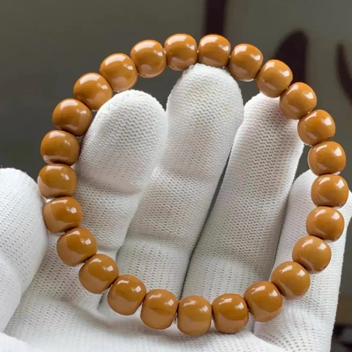 sss级全品老型猴头光珠精工打磨镜面原色尺寸9.5mm左右文玩