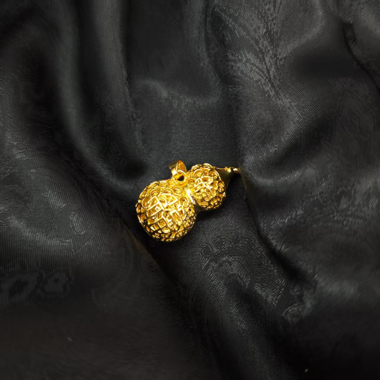 合金项链 【黄总甄选】玲珑掐丝万法笼小葫芦吊坠（不带链）【SCD48】