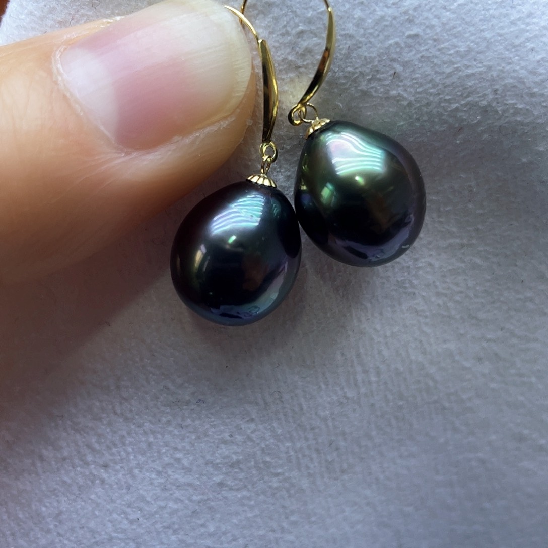 海水珍珠耳饰18K金镶嵌