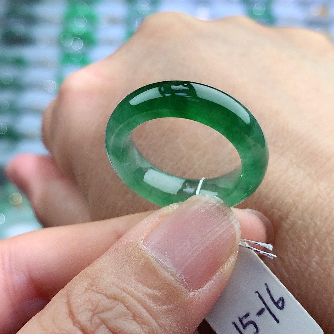 未镶嵌戒指翡翠15-16号