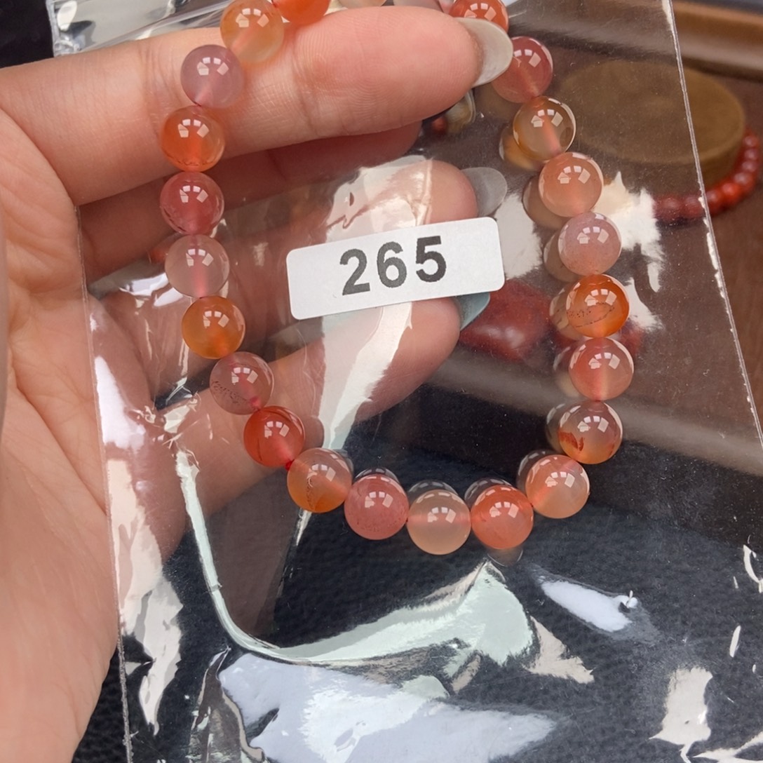 南红玛瑙未镶嵌手链卡8