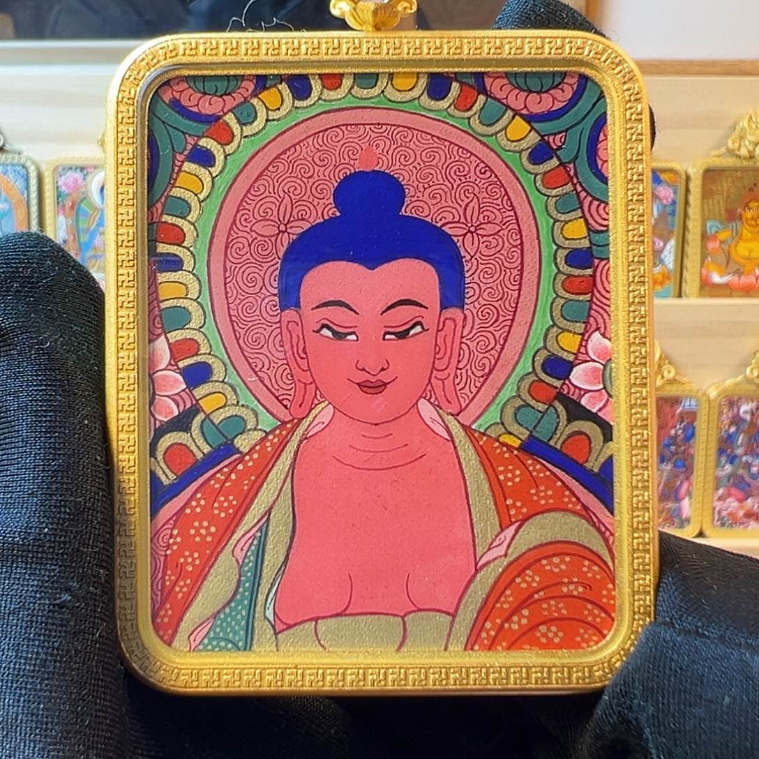 吊坠热贡唐卡阿弥陀佛