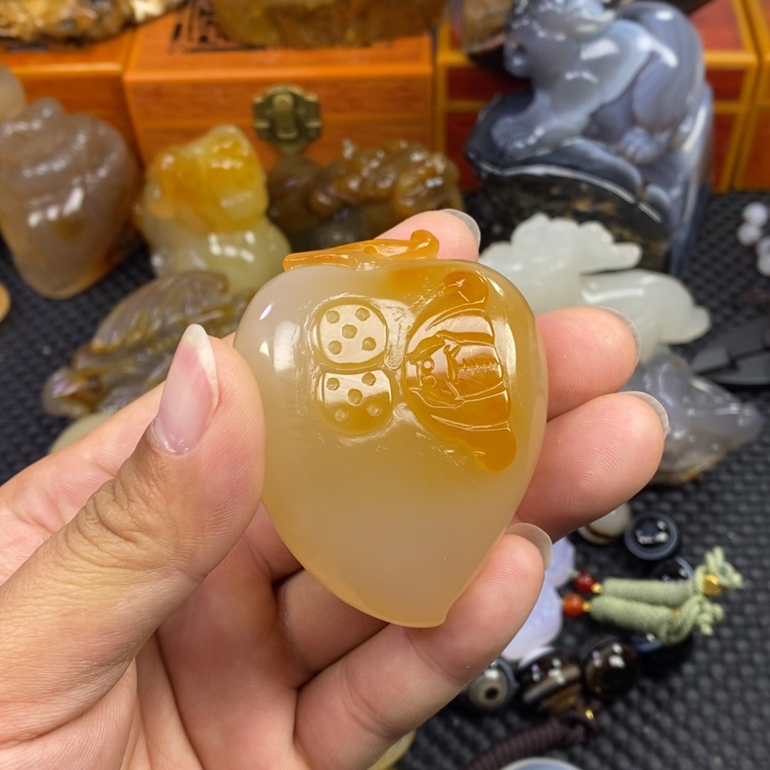 玛瑙/玉髓手把未镶嵌