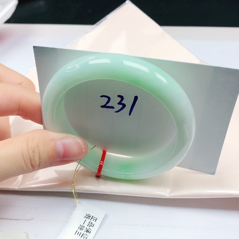 【闪购商品】翡翠未镶嵌手镯天然缅甸a货手镯55