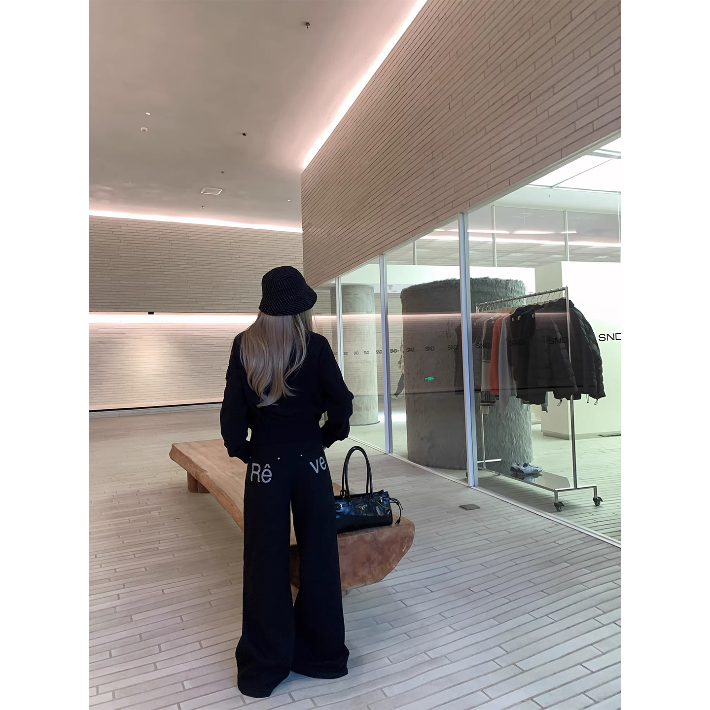 小君君布兰妮 人气王！/独家定制字母刺绣工装棉布裤