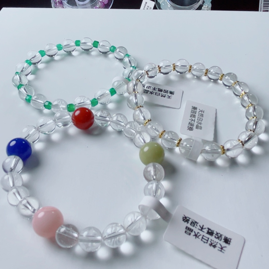 水晶手链未镶嵌白水晶