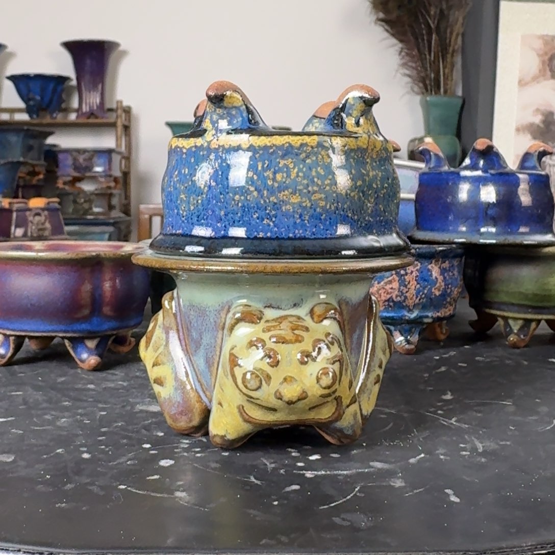 顺***神陶摆件觉象绿植盆景花盆