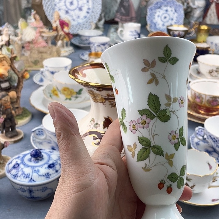 中古欧瓷瓷器小房子