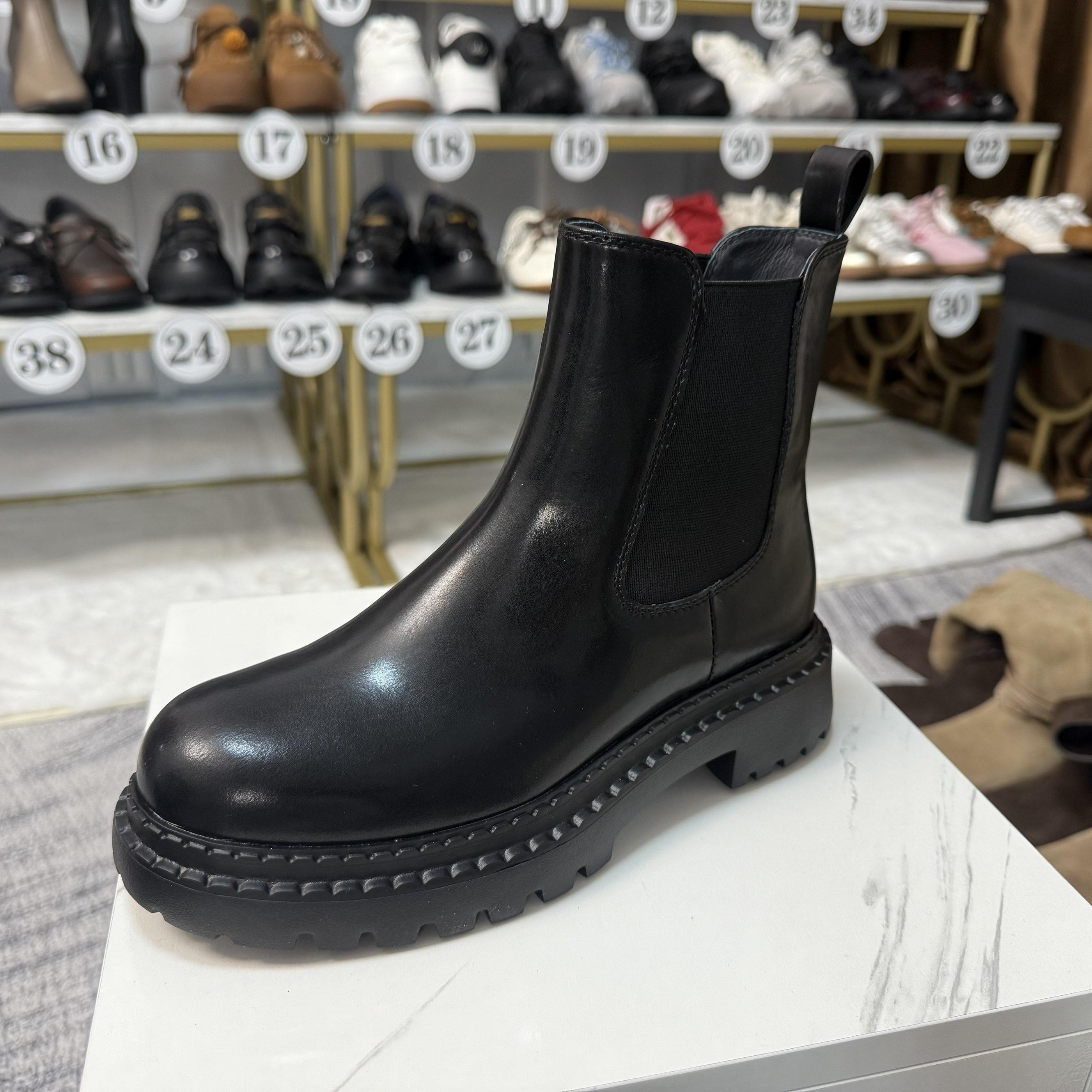 2025冬季新款女靴切尔西靴烟筒靴中靴时装靴女短靴EIU05DZ5